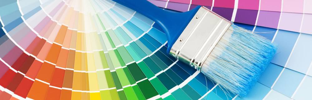 painting colors with paint brush, interior exterior painting